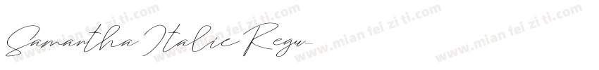 Samantha Italic Regu字体转换